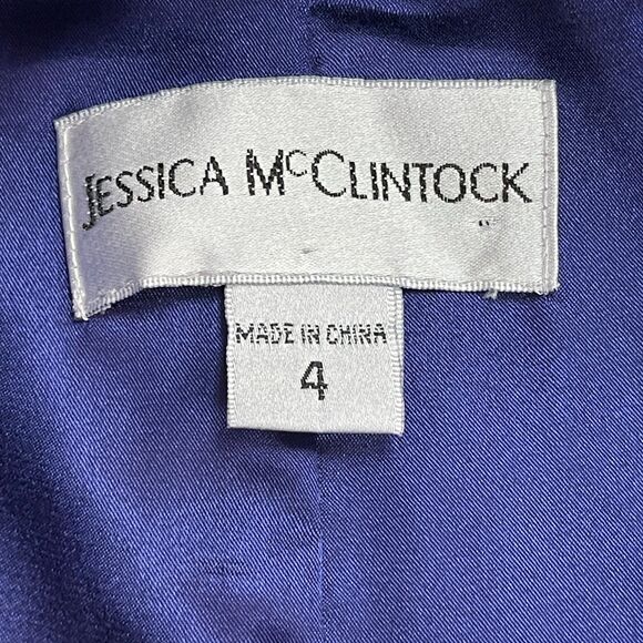 Jessica McClintock Women's Dress Size 4 Purple Sleeveless - Picture 7 of 8